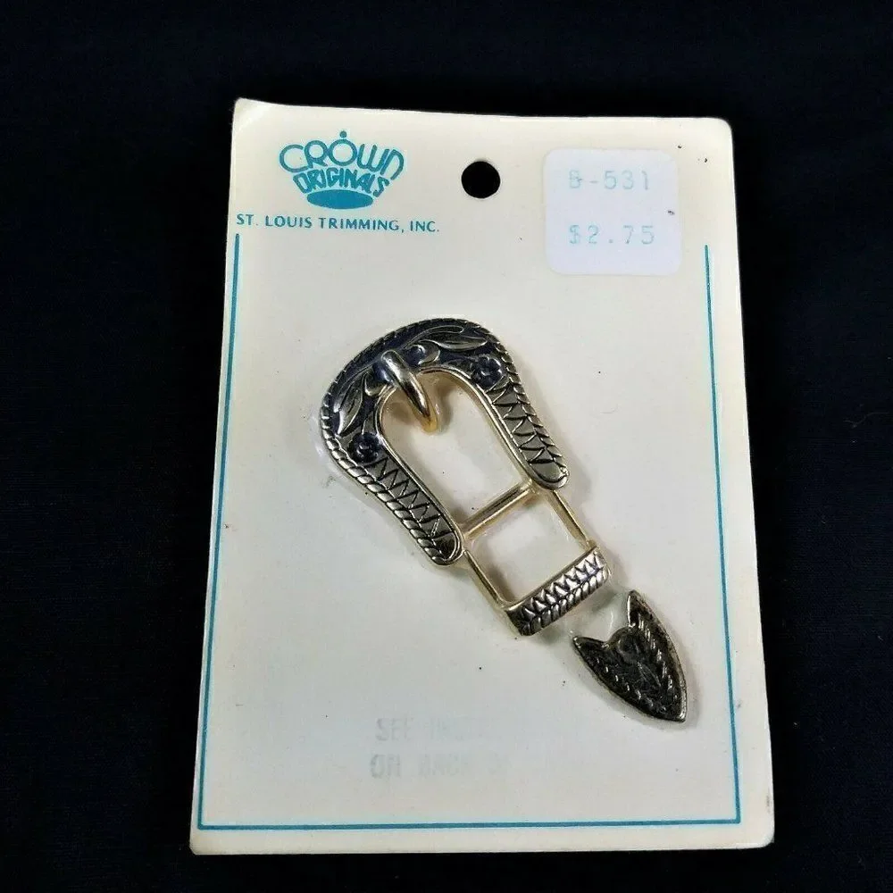Vintage Belt Buckle with Tip